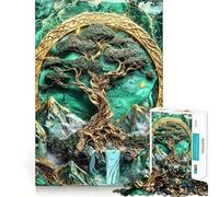 World Tree Yggdrasil Art Jigsaw for Adults 1000 Pieces Think Skill Game High Precision Die Cut Entertaining Challenge for Spare Time (50x75cm)