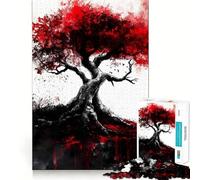 World Tree Yggdrasil Jigsaw Puzzles1000 Pieces Brain Recall Game Premium Laser Cut Quality Absorbing Activity for Quiet Nights (38x26cm)