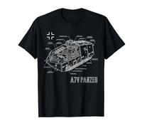 World War 1 German Tank Panzer A7V Engineering Blueprint T-Shirt