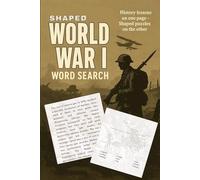World War 1 shaped word puzzles: word search for adults small travel sized print
