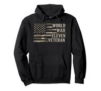 World War 11 Eleven Veteran Funny Pullover Hoodie