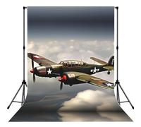 World War 2 Aircraft Airplane 2-Standard-Scale-2_00x Print Backdrop For Photoshoot, Photo Backdrop Background Curtain For Photography Portraits(No Stand)