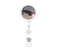 World War 2 Aircraft Airplane Badge Reel Retractable Badge Holder with Keychain Funny ID Clips for Badges Lightweight Plastic Name Card Holders for Nurses Office Teacher