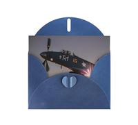 World War 2 Aircraft Airplane Greeting Cards Blank Note Cards with Envelopes Happy Birthday Card Thank You Card Wedding Party Invitation Cards for All Occasions 4x6 Inch