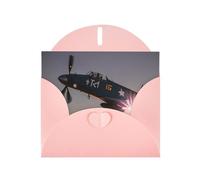 World War 2 Aircraft Airplane Greeting Cards Blank Note Cards with Envelopes Happy Birthday Card Thank You Card Wedding Party Invitation Cards for All Occasions 4x6 Inch