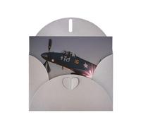 World War 2 Aircraft Airplane Greeting Cards Blank Note Cards with Envelopes Happy Birthday Card Thank You Card Wedding Party Invitation Cards for All Occasions 4x6 Inch