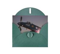 World War 2 Aircraft Airplane Greeting Cards Blank Note Cards with Envelopes Happy Birthday Card Thank You Card Wedding Party Invitation Cards for All Occasions 4x6 Inch
