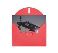 World War 2 Aircraft Airplane Greeting Cards Blank Note Cards with Envelopes Happy Birthday Card Thank You Card Wedding Party Invitation Cards for All Occasions 4x6 Inch