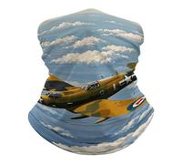 World War 2 Aircraft Airplane Neck Gaiter Novelty Neck Scarf Universal Half Face Headwear For Skiing Sports Women 25X50Cm