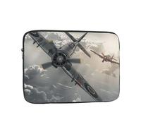 World War 2 Aircraft Airplane Print Laptop Sleeve, Compact Portable Protection for 15 inch Devices, Pad Tablet, Work, Travel & Office Use