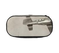 World War 2 Aircraft Airplane Print Pencil Pouch for Kids Fun Pencil Case Pouch for Girls Large Pen Case with Zipper, Portable Pencil Bag Holder for School Sudent Teacher Stationery