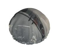 World War 2 Aircraft Airplane Printed Double-Layer Waterproof Shower Cap - Reusable Spa & Face Mask Bathing Hat for Travel, Home Care & Beauty Routine