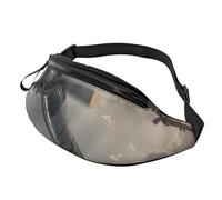 World War 2 Aircraft Airplane Printed Fanny Pack for Men Women Crossbody Waist Bag Pack Bum Bag with Adjustable Strap for Hiking Running Travel Cycling