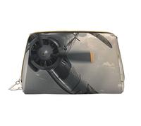 World War 2 Aircraft Airplane Printed Makeup Bag for Women Portable Leather Make up Bag Travel Zipper Cosmetic Bags Organizer