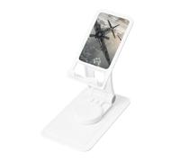 World War 2 Aircraft Airplane Prints Rotating Cell Phone Stand with 360° Swivel Base - Foldable Square Desk Phone Holder for iPhone 16 15 14 13 12 11,All Phones,White