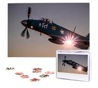 World War 2 Aircraft Airplane Puzzles for Adults 1000 Pieces, Wooden Puzzle Personalized Jigsaw Puzzles from Photos, Challenging Puzzle Art Painting Home Decor Birthday Party Gift (29.5" x 19.7")