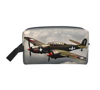 World War 2 Airplane Print Toiletry Bag for Men Travel Toiletry Bag, Spacious Capacity Cosmetic Bag for Women