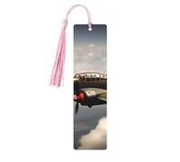 World War 2 Airplanewooden Bookmarks Set for Reading, 5 Pc Thoughtful Cute Book Mark Clips Lovers Gifts