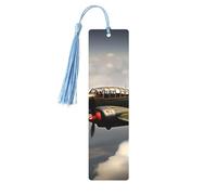 World War 2 Airplanewooden Bookmarks Set for Reading, 5 Pc Thoughtful Cute Book Mark Clips Lovers Gifts