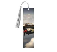 World War 2 Airplanewooden Bookmarks Set for Reading, 5 Pc Thoughtful Cute Book Mark Clips Lovers Gifts