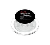World War 2 American P51 Mustang fighter plane statistics PopSockets PopGrip for MagSafe