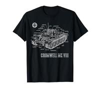 World War 2 British Tank Blueprint Mk VIII, Cromwell A27M T-Shirt