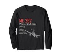World War 2 German Aircraft ME 262 Fighter Jet Long Sleeve T-Shirt