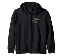 World War 2 German Aircraft ME 262 Fighter Jet Zip Hoodie