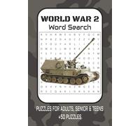 World War 2 Word Search Puzzle Book: Word Searches with Easy to Read about Tanks WW2, History, Countries and more | 6x9 inches, 110 Pages | 50+ Puzzles ... Gift for Vacations, Holidays and Spare Time.