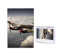 World War Aircraft Airplane Jigsaw Puzzle for Adults Challenging Wooden Puzzles 1000 Pieces Personalized Photo Puzzle Picture Jigsaws Custom Jigsaw Puzzles for Birthday