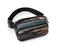 World War Aircraft Fanny Pack Belt Bag with Adjustable Strap Fashion Waist Bag for Outdoor Sports Hiking, white, 20x13cm, Full Printed Waist Bag