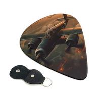 World War Aircraft Guitar Plectrums, 6 Guitar Plectrums, Double Sided Printing, For Acoustic Guitar, Bass, Ukulele, Electric Guitar (0.46 Mm 0.71 Mm 0.96 Mm)