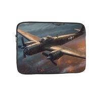 World War Aircraft Laptop Bag 12 inch Business Briefcase Gifts for Men Women Water Resistant Laptop Sleeve Carry On Laptop Case Shockproof Protective Computer Bag Notebook Case