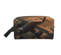 World War Aircraft Portable Large-Capacity Travel Toiletry Bag (Print Models) Waterproof Makeup Storage Bag for Men and Women for Business Trips, Fitness, Bathroom, Daily Storage