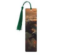 World War Aircraft Wooden Bookmark Book Lovers Tassels Crafts Accessories Reading Book Club Party