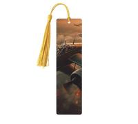 World War Aircraft Wooden Bookmark Book Lovers Tassels Crafts Accessories Reading Book Club Party