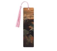 World War Aircraft Wooden Bookmark Book Lovers Tassels Crafts Accessories Reading Book Club Party