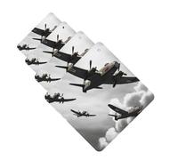 World War Car Air Fresheners 4 Pcs Funny Hanging Car Air Fresheners Cute Long Lasting Scented Mirror Hanging Decoration Ornaments Gift For Men Women Square