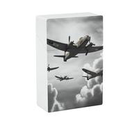 World War Cigarette Case 85mm King Size, Crushproof Plastic Cigarette Box Holder for Men Women Cigar Protective Cover Waterproof Cigarettes Holder 20 Capacity