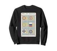 World War I Aircraft Plane Air Service Insignia Marks Sweatshirt