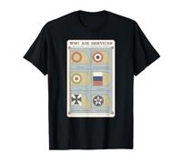 World War I Aircraft Plane Air Service Insignia Marks T-Shirt
