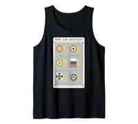 World War I Aircraft Plane Air Service Insignia Marks Tank Top
