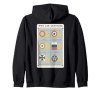 World War I Aircraft Plane Air Service Insignia Marks Zip Hoodie
