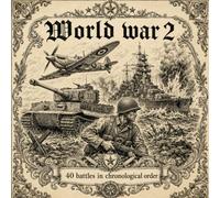 World War II - 40 Iconic Battles: A Relaxing Adult Coloring Book for History Lovers: Relieve Stress While Exploring the Most Epic Moments of the Second World War