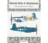 World War II Airplanes Coloring Book for Adults 1