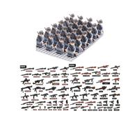 World War II British German French American Eighth Route Army Desert Military Soldier Weapon Pack Minifigures Kids Toys Gifts Fits Lego