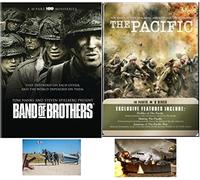 World War II DVD Double Feature Band of Brothers & The Pacific 20 Episodes Includes 2 World War 2 Art Cards