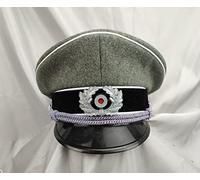World War II German elite infantry officer sun hat wool production reenactment outdoor military hat with badge