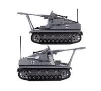 World War II Military minifigure Soldier German Rhino Anti-tank Artillery Weapon Building Blocks Boy Toy