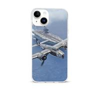 World War II Plane Flying Over The Ocean Phone Case Cover Compatible with iPhone 15/15 plus/15 Pro/15 Pro Max Protective Shell
